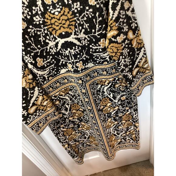 Maxsport Women's Long Cardigan Sweater Black and Brown Size Small - Picture 8 of 11